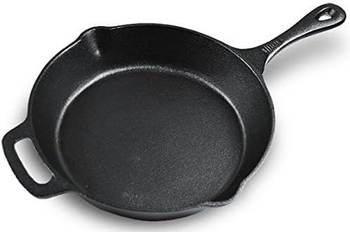 Olayer 10'' Frying pan Single handle Cast iron Professional Kitchen Tool Fryer