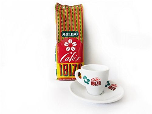 Kaffee - Cafés Ibiza Extra - gemahlen 250 gr mit Espresso Tasse