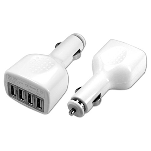 Universal 4fach USB Kfz-Adapter Auto Mehrfachstecker Zigarettenanzünder Netzteil Ladegerät für Apple iPhone 4 4S 5 5S 5C iPad 2 3 4 Air Mini iPod