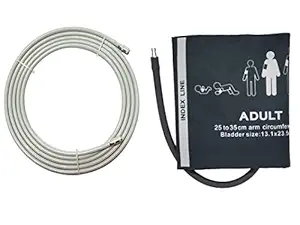 NIBP Hose Single Tube with Push Pull to Push Pull Connectors (Pack Of 1)