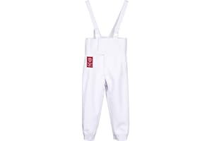 amzwkt Pantalon d'escrime for Enfants Adultes, Combinaison d'escrime d'entraînement d'escrime Équipement d'escrime Vêtements de Protection, Combinaison d'escrime fleuret/épée/Sabre - Blanc