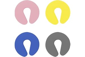 NIANOPKM 4 Pezzi Protezione per Pizzicamento per Bambini, Protezione Anti-pizzicamento Fermaporta in Schiuma per Bambini, Protezione per Pizzicamento Fermaporta di Sicurezza per Bambini,Bianco