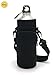 Produktbild Wommty 40 Oz Insulated Neopren Wasserflasche Trinkflasche Flaschenkühler Flaschentasche Isolierflasche Hydro Tote mit Tragegriff und Kunststoff Rucksack Haken für Klettern Radfahren und Laufen Outdoor Aktivitäten