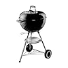 Weber 1241004 One Touch Silver Original Holzkohlegrill 47 Cm Schwarz
