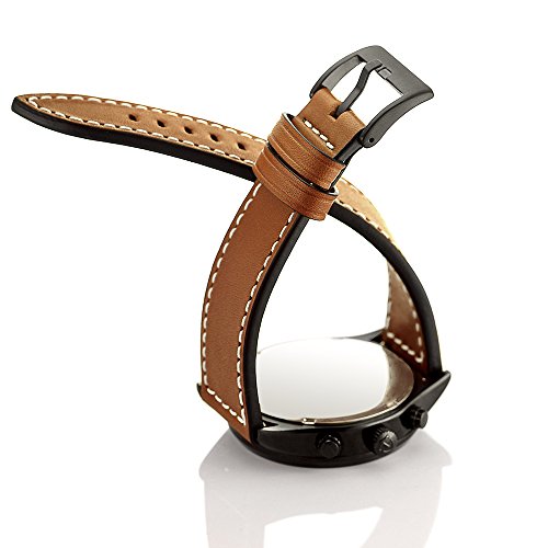 EloBeth für Samsung Gear S3 Frontier / Classic Watch Armband – Leder Sportarmband Uhr Band Strap Erstatzband Uhrenarmband für Samsung Gear S3 Classic/Frontier Samrtwatch,(Nicht für Gear S2 Classic) - 4