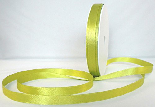 Satinband 25m x 10mm APFELGRÜN – GRÜN Geschenkband DEKOBAND Schleifenband - 2