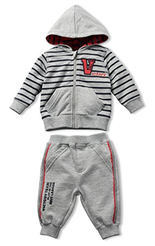 Schnizler Baby Girls' Long Sleeve Tracksuit Grey Grau (original 900) 0-3 Months(manufacturer size:62)