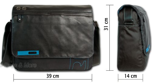 DANIEL RAY Umh  ngetasche BOUND Schultertasche Laptop Tasche Schwarz