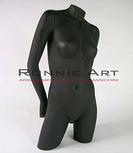 Shatterproof Bust Mannequin Women Costume Lingerie Underwear Arms Black