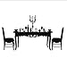 Produktbild XOOYYY Schöne Wohnkultur Romantische Candlelight Dinner Wandaufkleber Abnehmbare Diy Wasserdichte Vinyl Kunst Wandtattoo 29X51 Cm