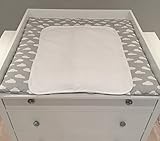 Puckdaddy "Wolken grau" Wickelauflage, Wendeauflage 2-seitig