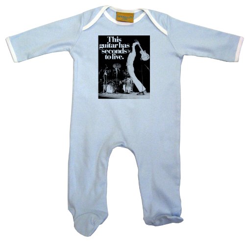 This Guitar has seconds to live The Who Baby Grow (6-12, blue)