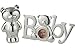 Little Ones, Silver Plated Teddy Bear Baby Picture Photo Frame and Money Box Gift Set
