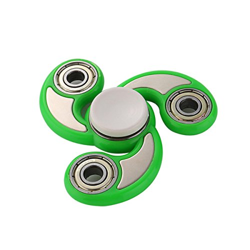 YIHANG @ Fidget Spinner Fingertip Gyro Rotation Puzzle Adult Finger Spiral Triangular Decompression Magic Toy,Green