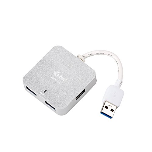 i-tec USB 3.0 Metal Passive HUB 4 Port ohne Netzadapter für Notebook Ultrabook Tablet PC Unterstützen Win und Mac OS