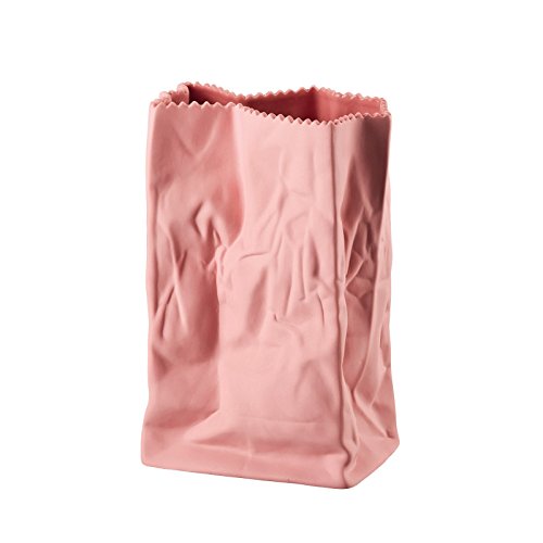 Rosenthal Tütenvase H:18cm, rosa matt