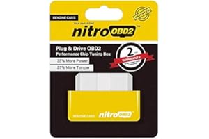 Pannow Eco OBD2 Chip Tuning Box, Plug & Drive Performance Chip Box pour Voitures Diesel Petrol