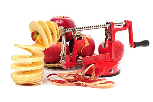 Impeccable Culinary Objects (ICO) Pèle Pommes Professionnel en Fonte Rouge
