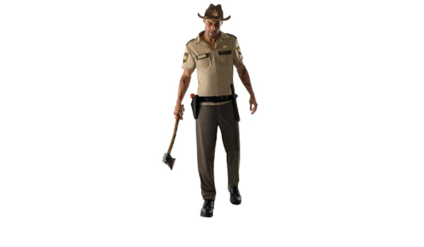 Rick Grimes The Walking Dead Kostum Fur Erwachsene Karneval Verkleidung Amazon De Spielzeug