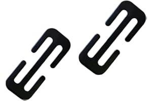 Msagkah Ajustador de Cinturón de Seguridad de Coche, Hebilla de Cinturón de Seguridad de Metal, Elimina la Tensión del Cuello para Adultos, Niños, Embarazadas, Gordos (Negro-2Pieza)