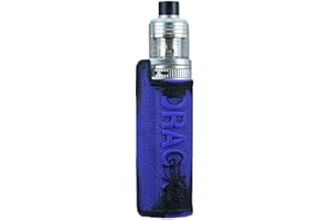 RUIYITECH Custodia in silicone per Voopoo Drag X Pro 80w Cover protettiva in gomma morbida (nero viola)