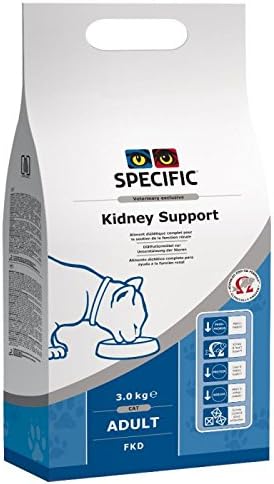 Specific Cat FKD Kidney & Heart Support 3kg. Best For Therapeutic For Cats With Renal Insufficiency Congestive Heart Failure or Hepatic Insufficiency