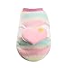 Produktbild Hawkimin Haustier Warme Kleidung Regenbogen Streifen Flügel Herzform Zubehör Korallenroter Samt Weich Hund Katze Kleider Welpe Bekleidung Pullover Weste