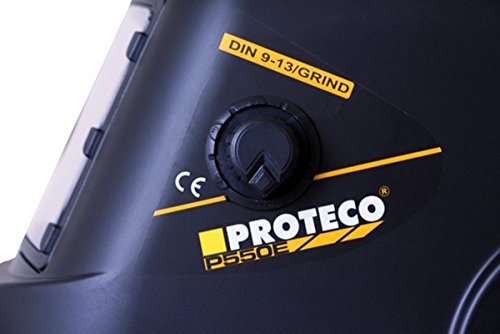 Proteco-Werkzeug® P550E Solar Automatik Schweisshelm Schweißhelm Schweissmaske Schweißschild Automatikhelm - 2