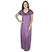 Klamotten Purple Satin Long Nighty RS.299.00