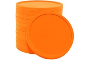 CombiCraft Kunststoff Wertmarken oder Pfandmarken Orange - Packung mit 100 Stück - 29mm Durchmesser - Ideal für Gastronomie, Events und Firmenkatinen