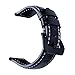 Produktbild 2019 Neueste!!!Glowjoy Uhrenarmband Leder für Samsung Gear S3 Smart Watch,Vintage Echtleder Ersatzband Zubehör Glattleder Armband Verstellbares Uhren-Armband Strap für Männer Frauen (Schwarz)