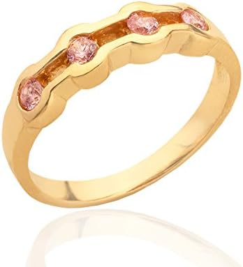 Tourmaline Gemstone Stacking ring Simple Multistone Everyday ring 14ct Gold Filled or 925 Sterling Silver jewellery Birthstone Delicate ring for women