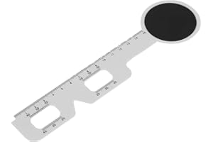 FILFEEL Misuratore di distanza per alunni in plastica, misura righello PD per nonio ottico, misuratore di distanza per alunni, strumento oftalmico per occhi, accessorio per occhiali