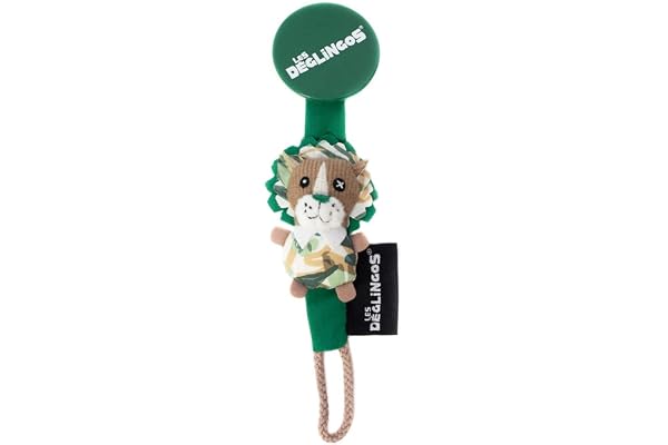 LES DEGLINGOS - Attache Sucette Bébé avec Peluche Douce - Accroche Tétine en Tissu - Doudou Ludique - Dès la Naissance - Idéal Cadeau de Naissance