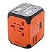 Price comparison product image Conversion Plug Socket Power Converter Multifunction Global Travel Traveling Universal, Orange Black Edge (Dual USB)