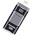 Produktbild USB-Flash-Laufwerk Datenlaufwerk Blitz Externer Speicher Speicher 16GB / 32GB für Desktop PC / iOS / iPhone / ipad / Android , black , 16g