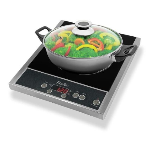 Naélia CGF-03205-NAE Plaque à Induction Céramique 2000 W Chassis en Inox