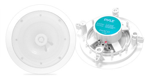 5.25" Ceiling Wall Mount Speakers - Weatherproof Full Range Woofer Speaker System (Pair) Flush Design w/ 65Hz-22kHz Frequency Response 200 Watts Peak & Template for Easy Installation - Pyle PWRC51 RS.4896 (41.00% Off) - Amazon 5.25" Ceiling Wall Mount Speakers - Weatherproof Full Range Woofer Speaker System (Pair) Flush Design w/ 65Hz-22kHz Frequency Response 200 Watts Peak & Template for Easy Installation - Pyle PWRC51 RS.4896 (41.00% Off) - Amazon