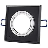 Außenmaß: 90 mm X 90 mm, Lochmaß: Ø 65-80 mm, Einbautiefe: ca. 65 mm