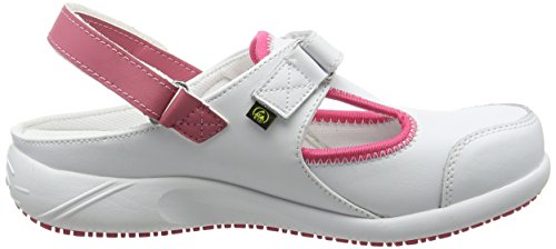 Oxypas Move Carin Slip-resistant, Antistatic Nursing Shoes, White (Fux) , 6.5 UK (EU: 40) - 6