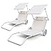 Produktbild 2er Set Alu Strandliege Sonnenliege mit Dach Gartenliege Klappbar Strandrolli