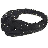 Neu Flexibilität Haarband Pailletten Kreuz Damen Stirnband, LEEDY Mädchen Niedlich Süß Weich Scheint Headband Wild Haarreif Gebundenes Kopfband Stirnbänder
