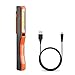 Price comparison product image Rechargeable Work Light, Beeway® 2in1 Mini Portable Pocket COB Flood Light Inspection Lamp / LED Flashlight - Super Bright Torch, Magnetic Clip, USB Charging Cable