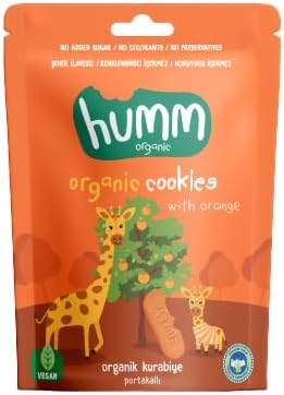 Humm Organic Organik Vegan Portakallı Kurabiye - 55g