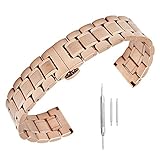 14mm 16mm 17mm 18mm 19mm 21mm 22mm 23mm 24mm Uhrenarmband Stieg Edelstahlband Ersatzbänder Gold