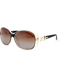 VeBrellen Lujo transparente gafas de sol polarizadas Gafas retro Mujer de los anteojos UV400