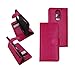 Price comparison product image Motorola Moto E3 PU Leather Wallet Cover book Phone Mobile case for Motorola Moto E3 (Pink Book Case)
