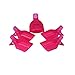 Malloom® 5Pcs Toenail Soak Off Clip Caps Reusable Clamp Remover New Arrival (Hot pink)