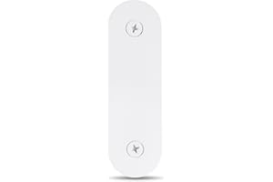SHUS LIVE Doorbell Cover Plate, Metal Doorbell Blanking Plate Cover, Doorbell Button Cover Chime Guard Plate, Doorbell Faceplate Hole Cover, Weather Resistant, Easy Installation, Aesthetic Decoration - White