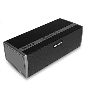 Amkette Boomer FX Plus Wireless Bluetooth Speaker with 12W Output, 16+ Hrs Playtime, TWS & Superboom Bass Radiator (USB/SD Card/Aux/FM and Power Bank Function) (Black)
